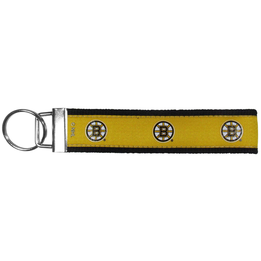 Boston Bruins® Woven Wristlet Key Chain - Siskiyou Buckle