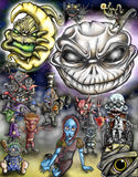 Black Market Art Company Halloween-Town Print