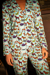 The Halloweenies | Halloween Dogs SleepDeep™ Women’s Long Sleeve Pajama Set - Shinesty - Flyclothing LLC
