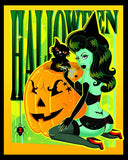 Black Market Art Company Halloween Witch Print