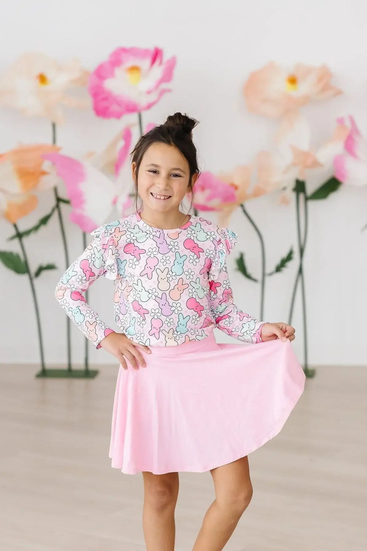 Hangin with My Peeps L/S Ruffle Tee - Mila & Rose ® - Flyclothing LLC