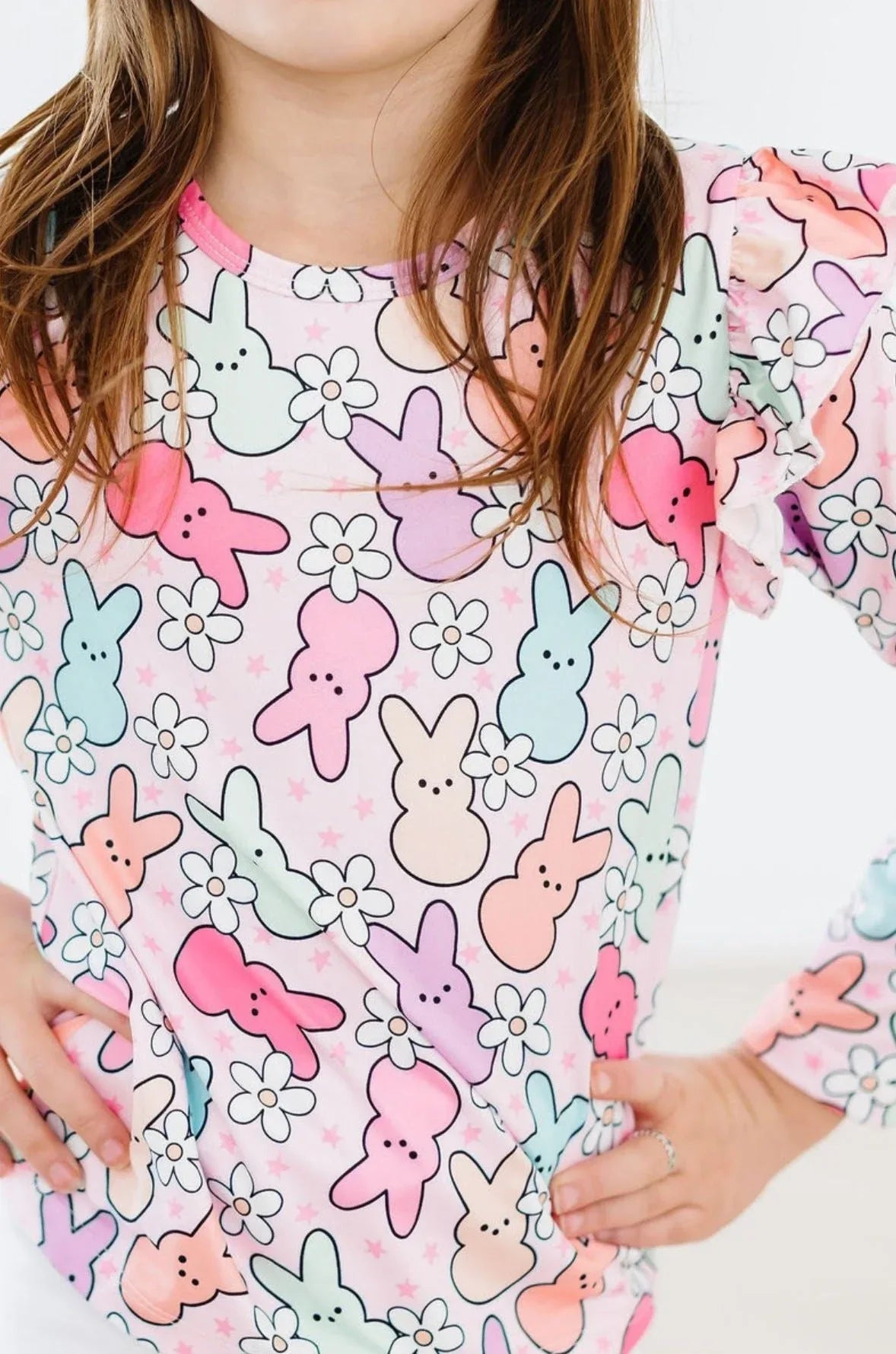 Hangin with My Peeps L/S Ruffle Tee - Mila & Rose ® - Flyclothing LLC