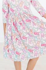 Hangin with my Peeps 3/4 Sleeve Pocket Twirl Dress - Mila & Rose ® - Flyclothing LLC