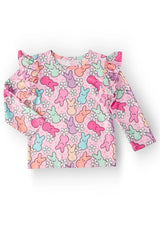 Hangin with My Peeps L/S Ruffle Tee - Mila & Rose ® - Flyclothing LLC
