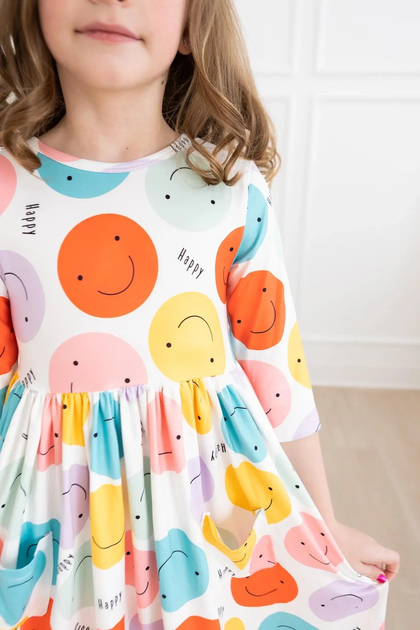 Happy Days 3/4 Pocket Twirl Dress - Mila & Rose ® - Flyclothing LLC