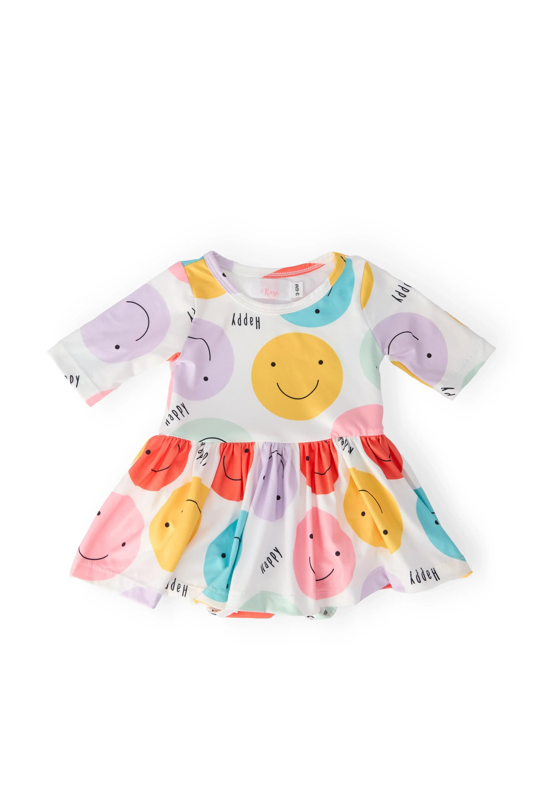 Happy Days 3/4 Sleeve Twirl Bodysuit - Mila & Rose ® - Flyclothing LLC