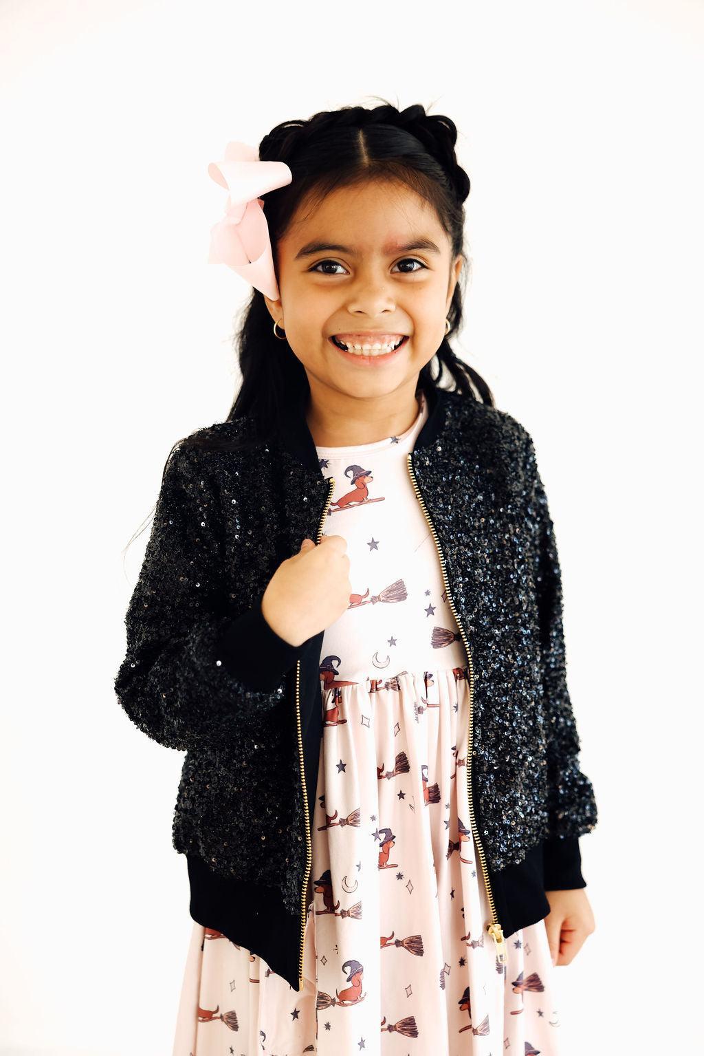 Happy Howl-oween 3/4 Sleeve Pocket Twirl Dress - Mila & Rose ® - Flyclothing LLC