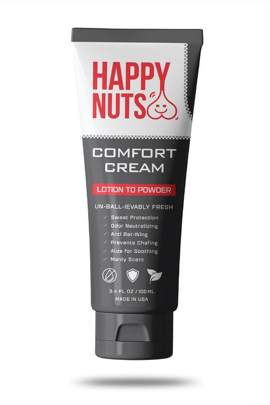 Happy Nuts Comfort Cream | Sweat Defense And Odor Control Lotion - Shinesty