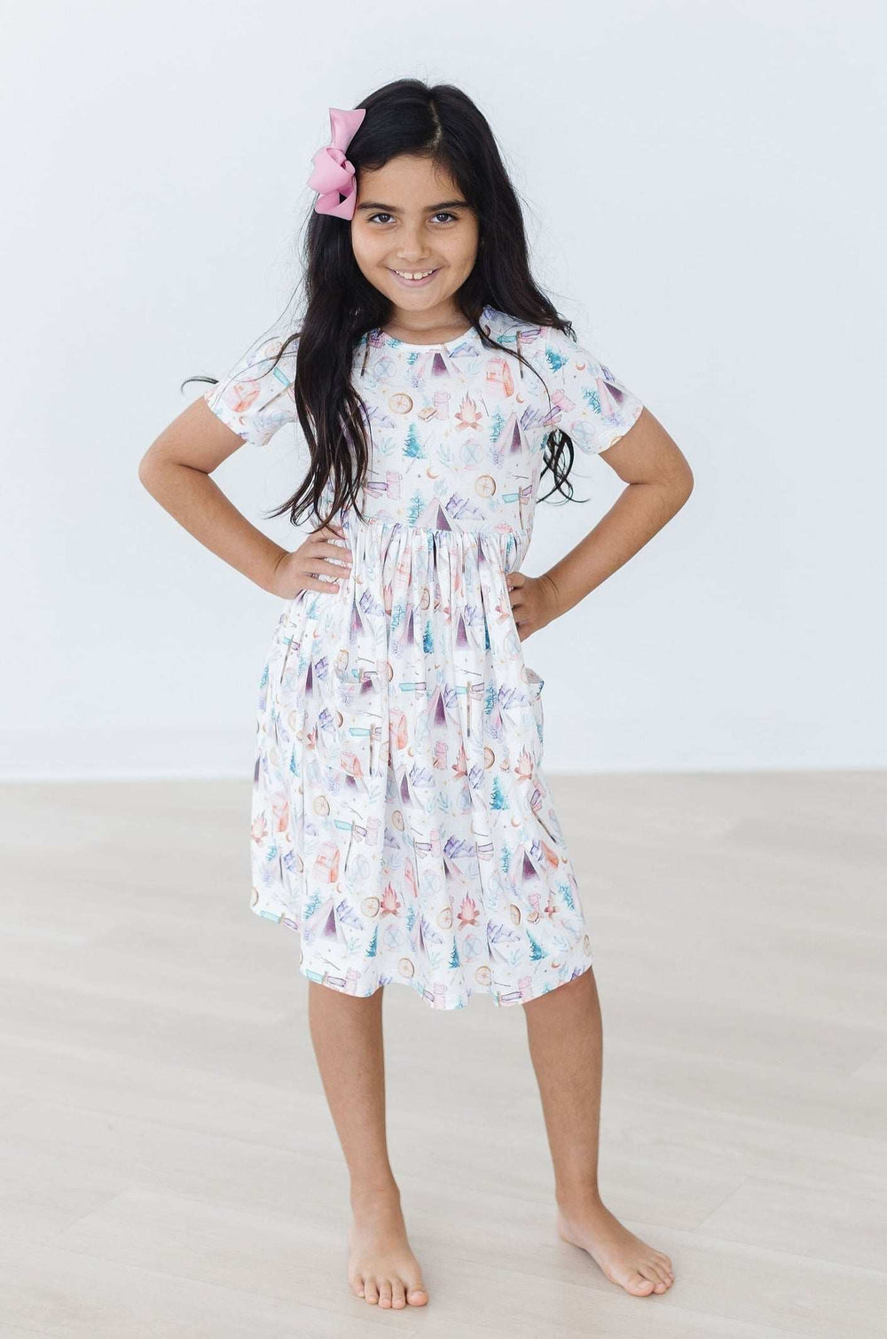 SALE Happy Camper S/S Pocket Twirl Dress - Mila & Rose ® - Flyclothing LLC