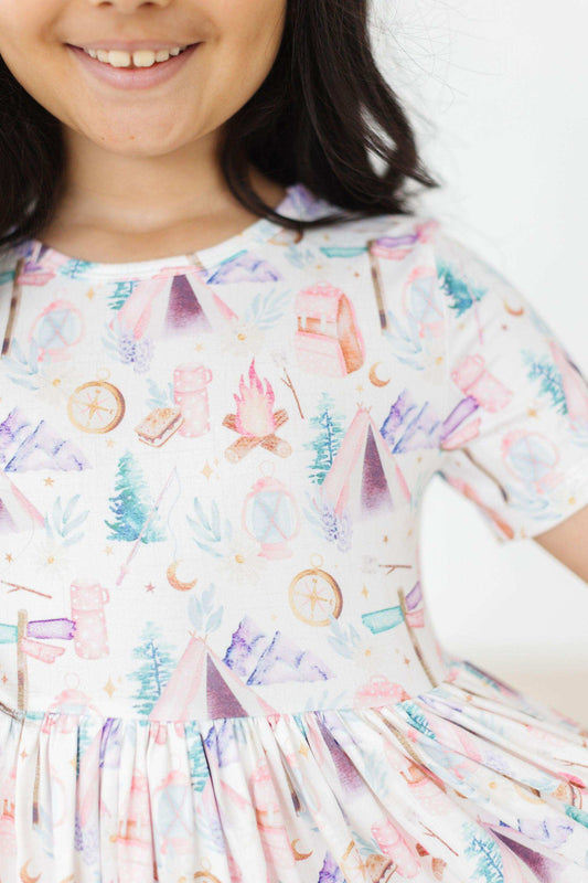 SALE Happy Camper S/S Pocket Twirl Dress - Mila & Rose ® - Flyclothing LLC