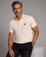 Happy Polo Shirt - White - Buki - Flyclothing LLC