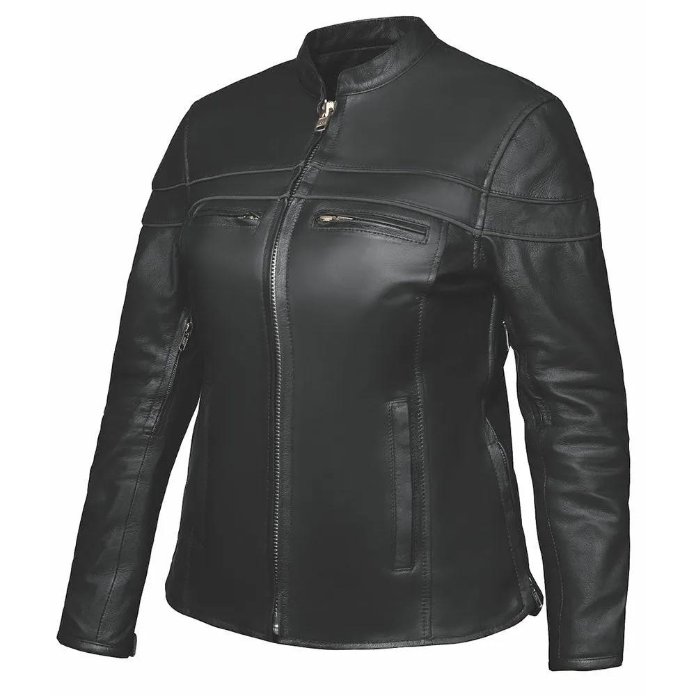 Harley - Ladies Premium Leather Jacket - Unik Just for Bikers - Flyclothing LLC