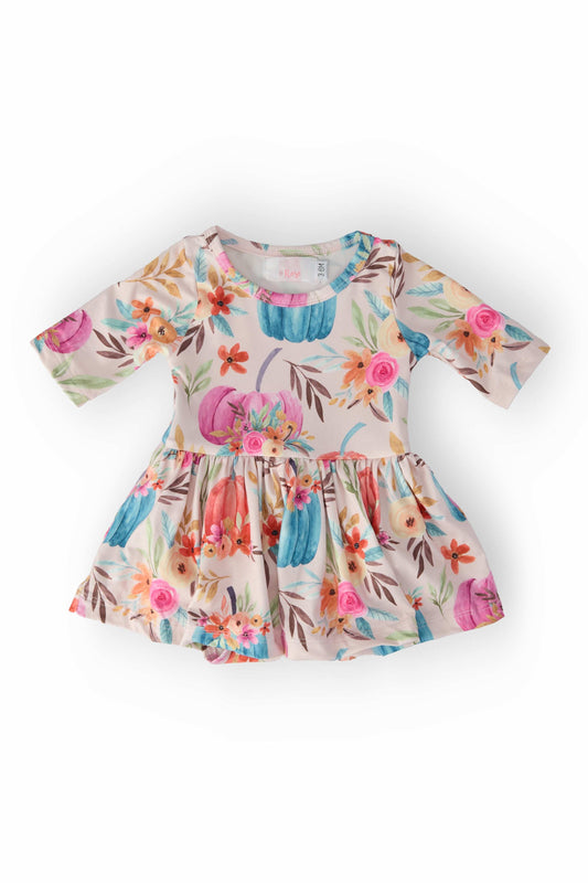 Harvest Blooms 3/4 Sleeve Twirl Bodysuit - Mila & Rose ® - Flyclothing LLC