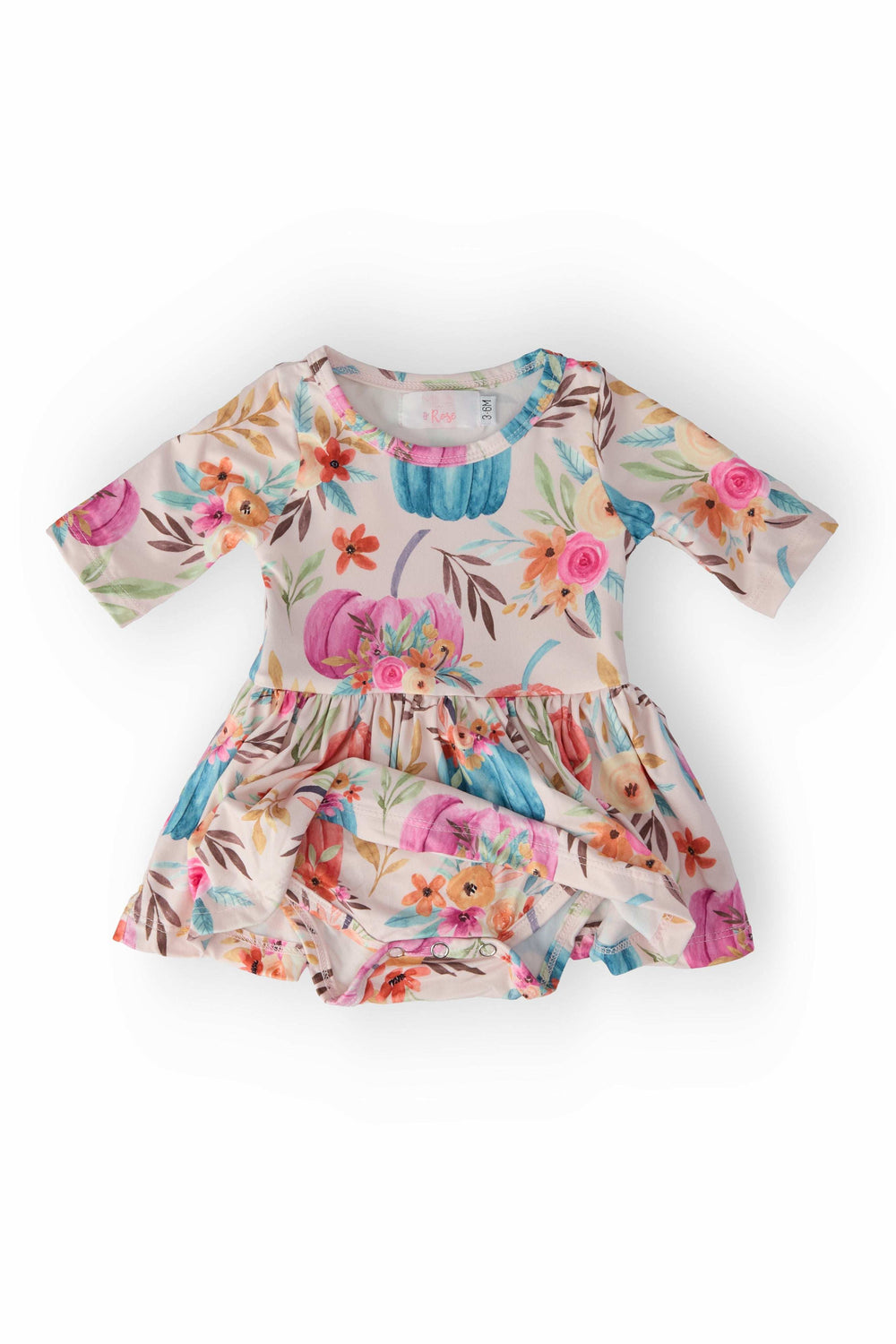 Harvest Blooms 3/4 Sleeve Twirl Bodysuit - Mila & Rose ® - Flyclothing LLC