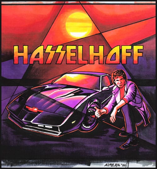 Black Market Art Company Hasselhoff Print