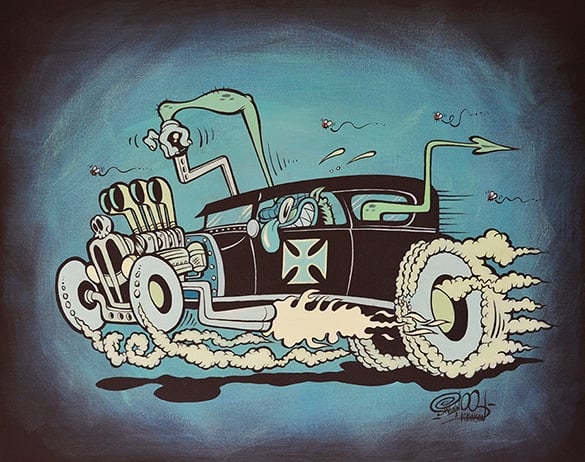 Black Market Art Company Haulin Howard Kraut Print
