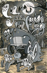 Black Market Art Company Haunt Rod Print - Black Market Art Company - Flyclothing LLC