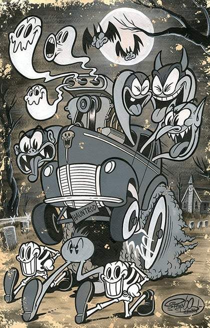 Black Market Art Company Haunt Rod Print - Black Market Art Company - Flyclothing LLC