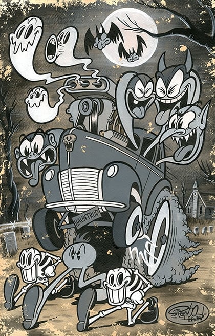 Black Market Art Company Haunt Rod Print
