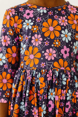 Haunted Garden 3/4 Sleeve Pocket Twirl Dress - Mila & Rose ® - Flyclothing LLC