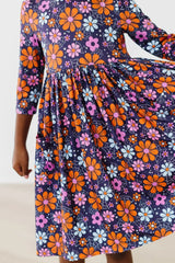Haunted Garden 3/4 Sleeve Pocket Twirl Dress - Mila & Rose ® - Flyclothing LLC