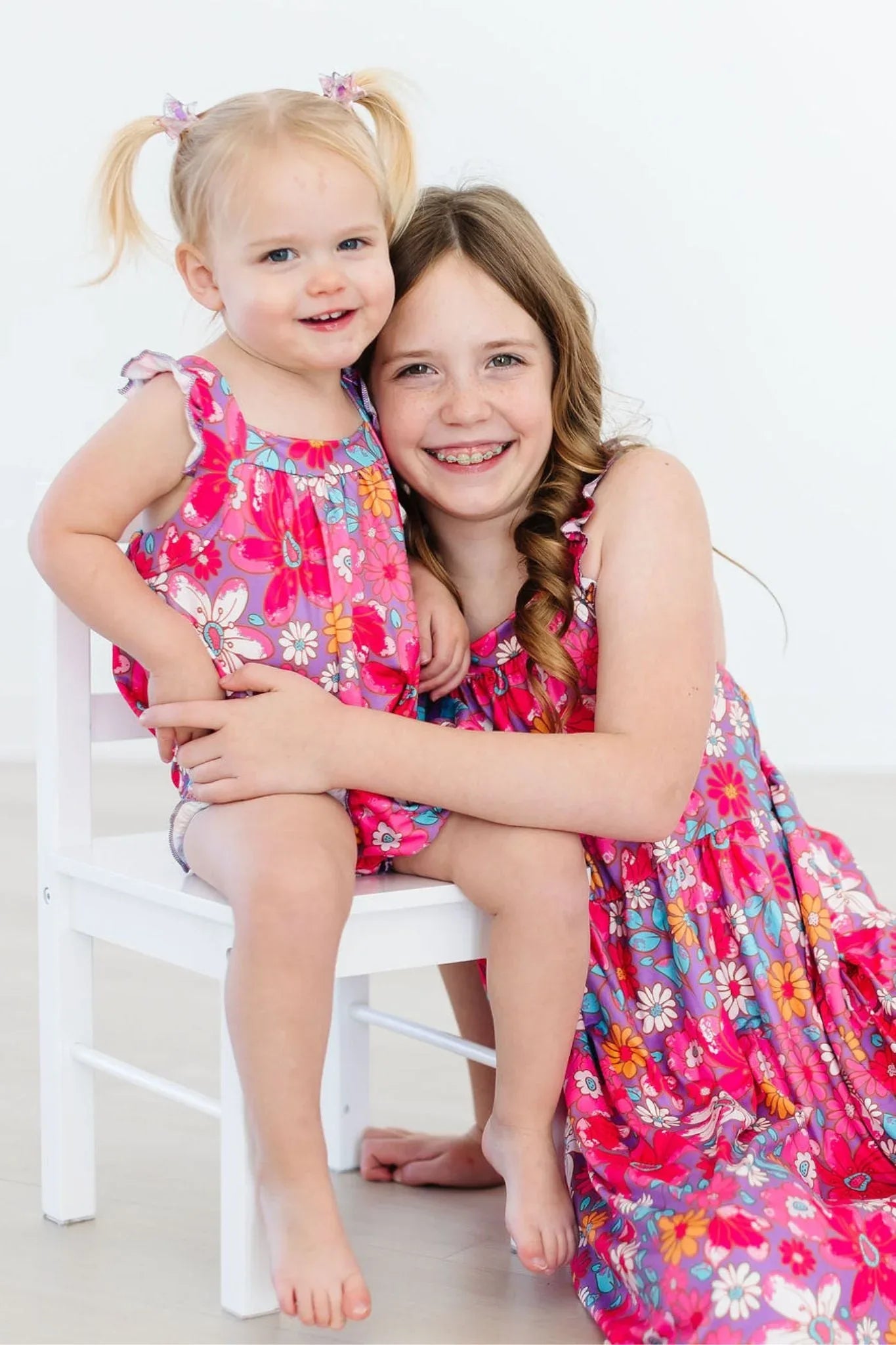 Hawaiian Floral Ruffle Cross Back Romper - Mila & Rose ® - Flyclothing LLC