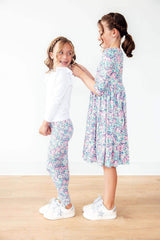 Head in the Clouds 3/4 Sleeve Pocket Twirl Dress - Mila & Rose ® - Flyclothing LLC