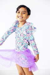 Head in the Clouds L/S Flutter Sleeve Leotard - Mila & Rose ® - Flyclothing LLC