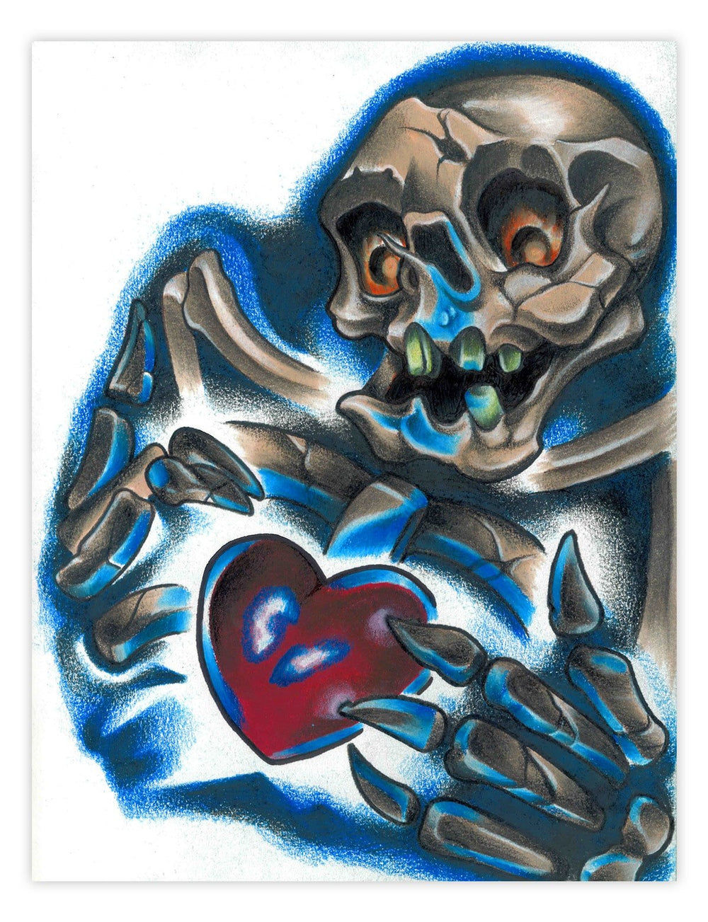 Black Market Art Company Heart Broke Print
