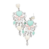 Heart Chandelier Earrings - Madeline Love - Flyclothing LLC
