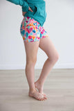 Heart Hustle Active Shorty Shorts - Mila & Rose ® - Flyclothing LLC