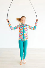 Heart Hustle Full-Zip Ruffle Active Jacket - Mila & Rose ® - Flyclothing LLC