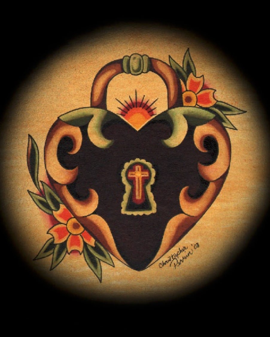 Black Market Art Company Heartlock Print