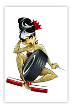 Black Market Art Company Heels and Wheels Print