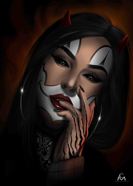 Black Market Art Company Hells Angel Print - Black Market Art Company - Flyclothing LLC