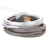 6pcs Faux Leather Tube Bangle Bracelets - Madeline Love - Flyclothing LLC
