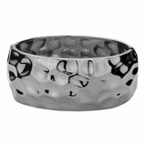 Hammered Metal Hinged Bracelet - Madeline Love - Flyclothing LLC