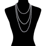Pearl Long Necklace - Madeline Love - Flyclothing LLC