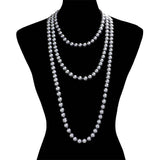 Pearl Long Necklace - Madeline Love - Flyclothing LLC
