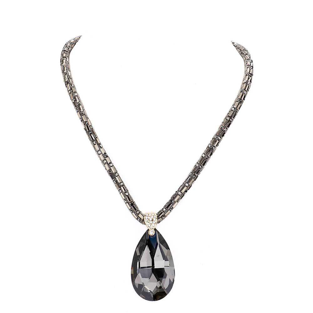 Teardrop Pendant Bling Necklace - Madeline Love - Flyclothing LLC