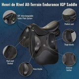 Henri de Rivel All-Terrain Endurance IGP Saddle - Breeches.com - Flyclothing LLC