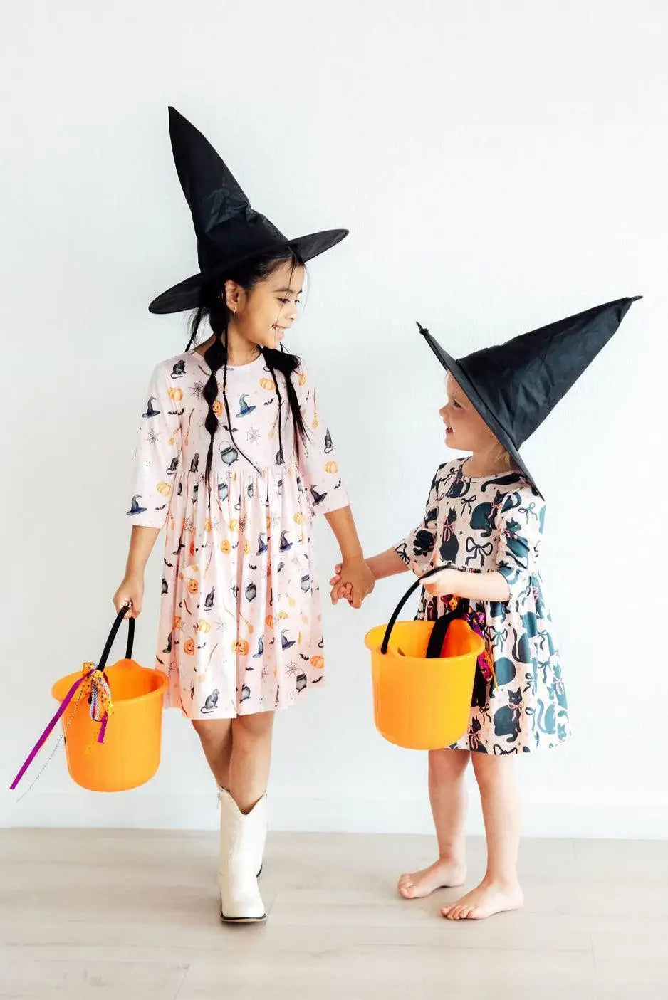 Hey Boo 3/4 Sleeve Pocket Twirl Dress - Mila & Rose ® - Flyclothing LLC