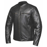 Highwayman - Men's Premium Leather Motorcycle Jacket - Unik Just for Bikers - Flyclothing LLC