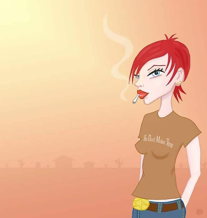 Black Market Art Company Hillbilly Girl Print - Black Market Art Company - Flyclothing LLC