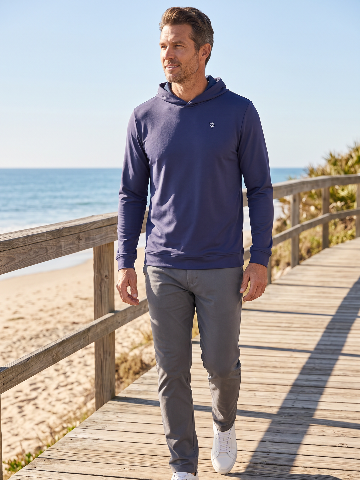 Hillside Performacne Hoodie - White Water Life - Flyclothing LLC