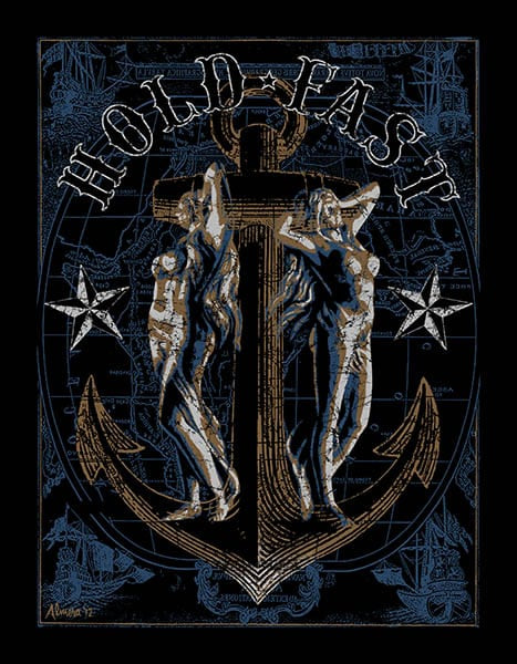 Black Market Art Company Hold Fast Girl& Print