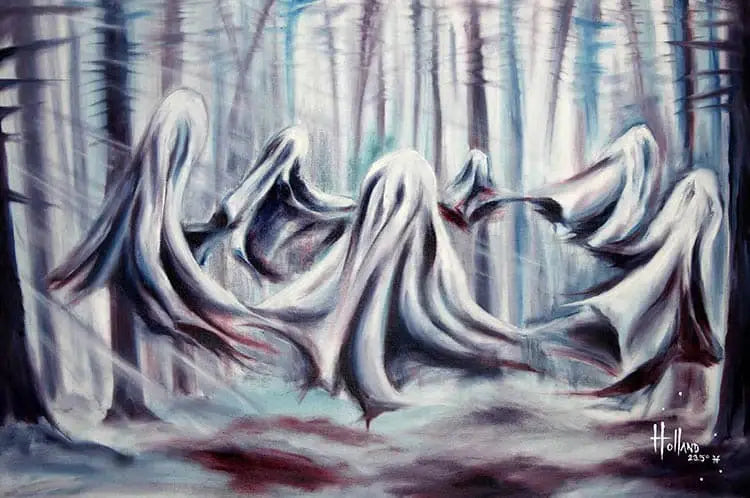 Black Market Art Company Ghost Party Print - Black Market Art Company - Flyclothing LLC