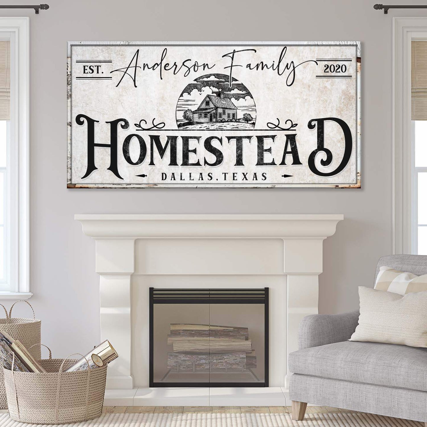 Homestead Sign XII - Tailored Canvases - Flyclothing LLC