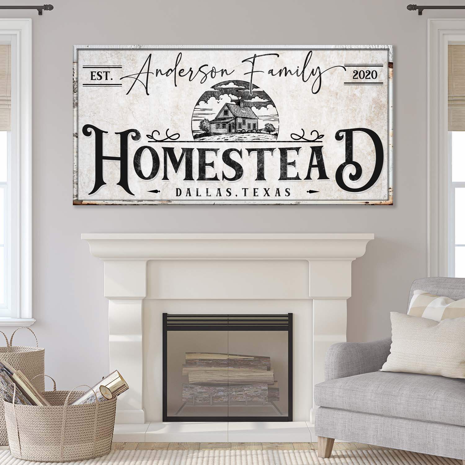 Homestead Sign XII - Tailored Canvases - Flyclothing LLC
