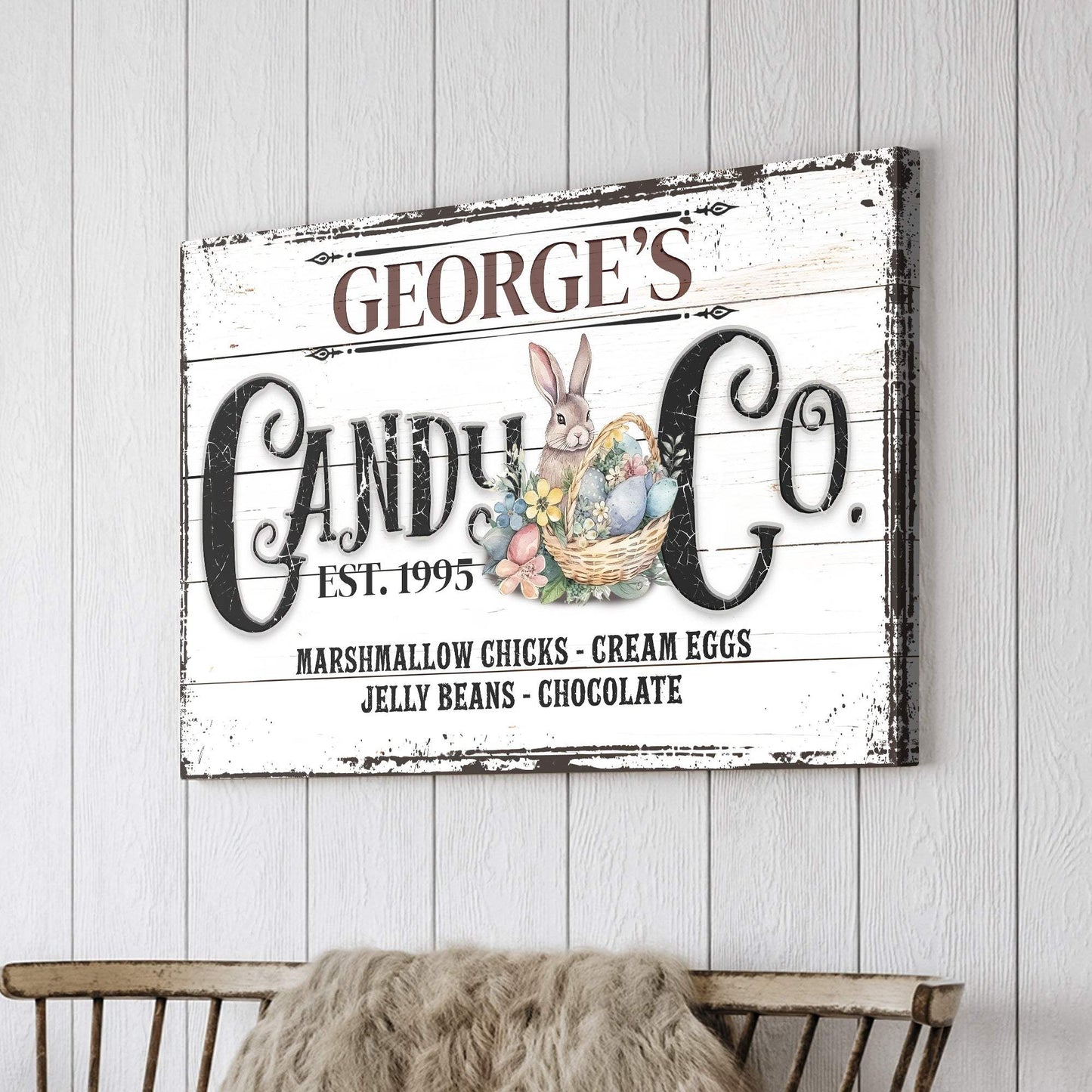 Honey Bunny Candy Company Sign II - Tailored Canvases - Flyclothing LLC